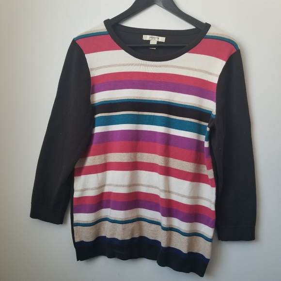 Liz Claiborne women's pullover striped sweater - Picture 8 of 8